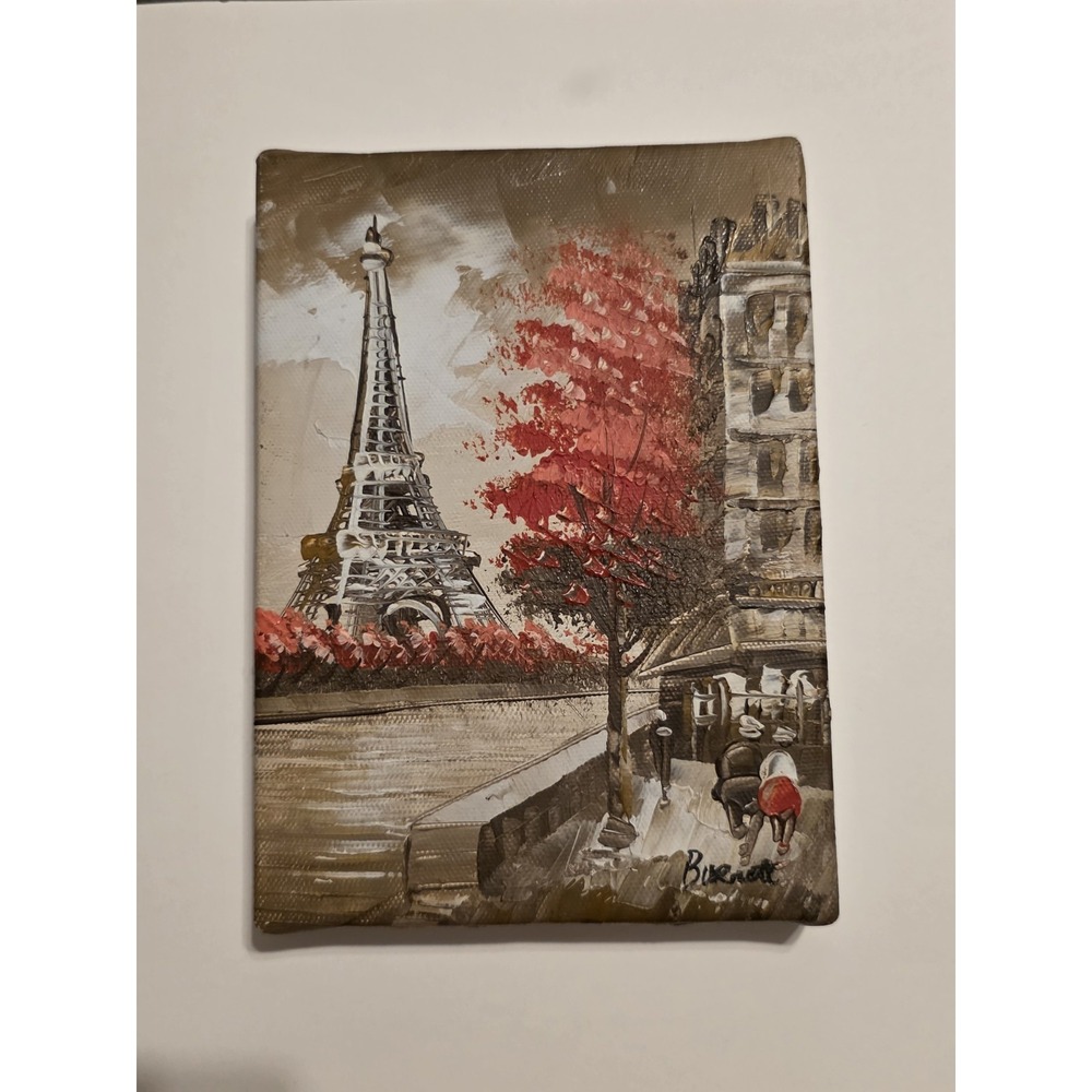 Burnett Paris Eiffel Tower Oil Painting